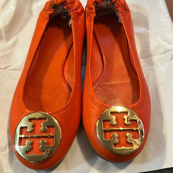Tory Burch Shoes - Tory Burch Orange Ballet Flats size 9